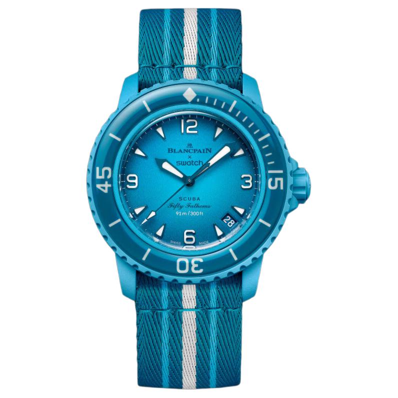 

SWATCH Часы Unisex FIFTY FATHOMS Watch, Blue Dial