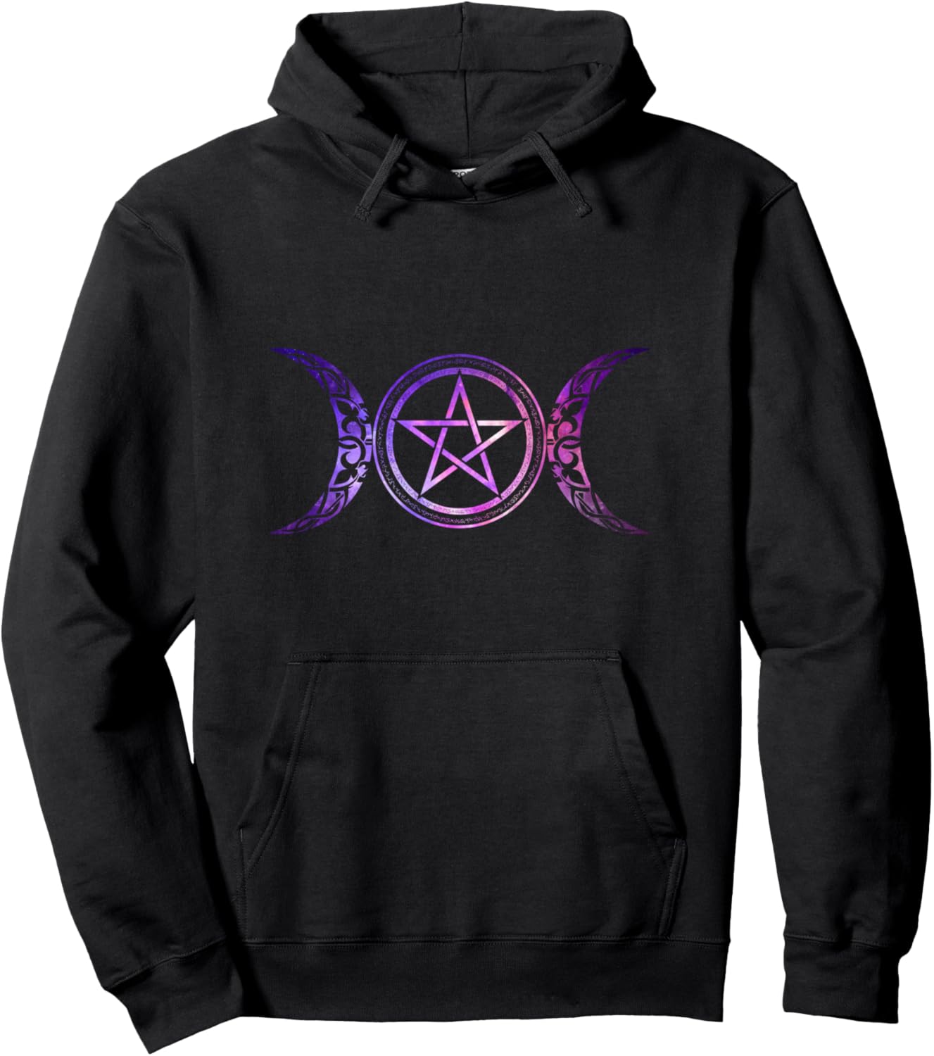 

Худи Ведьма Луны (Witch of Moon) Wickcan Wiccan Occult Pentagram Star Wicca Ingenius Witchcraft Moon Wiccan Occult Witch Goth, черный