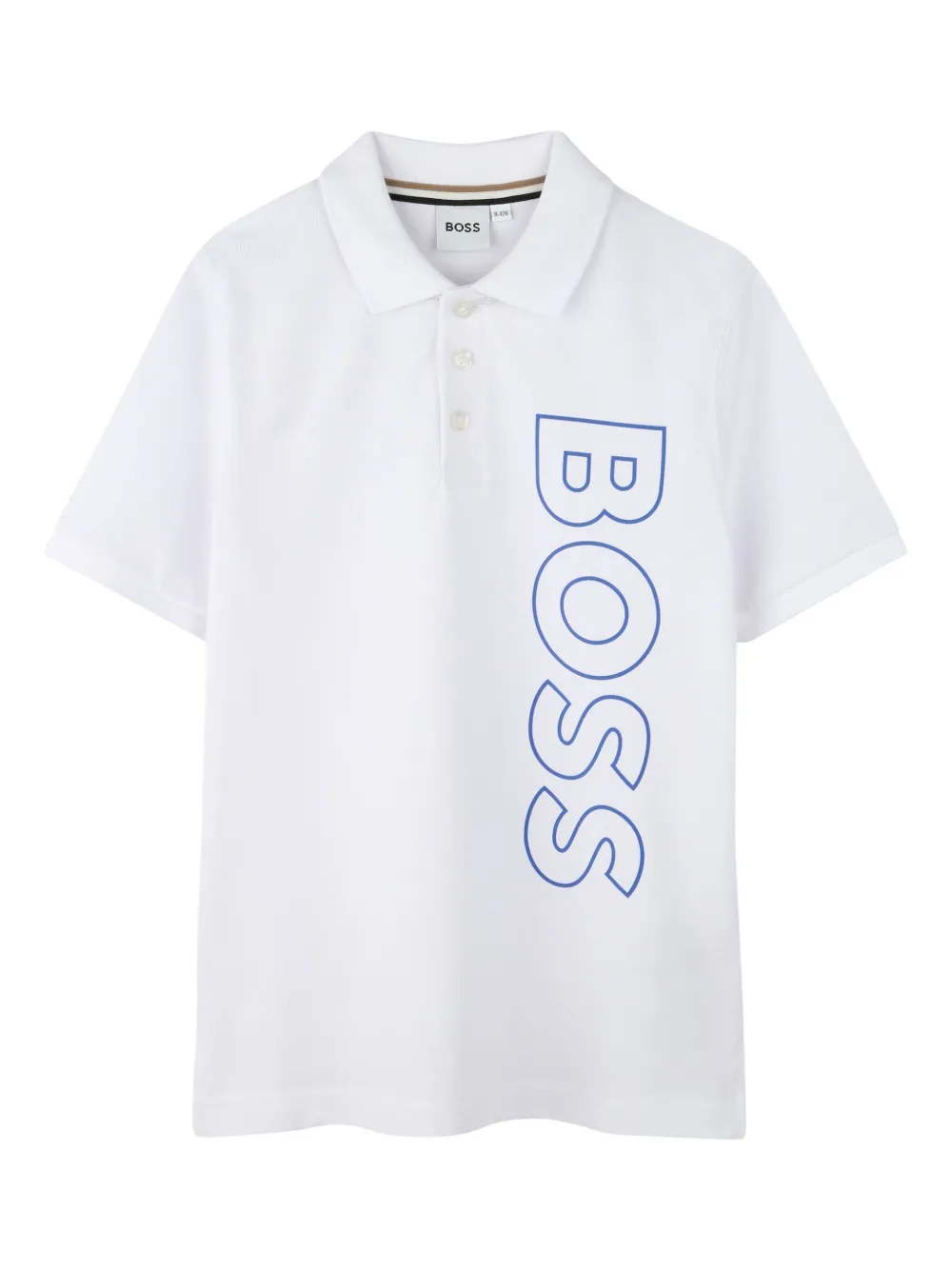 

Рубашка поло с логотипом BOSS Kidswear, белый