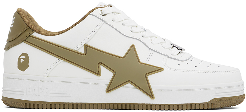 

Белые и STA OS #2 кроссовки BAPE, бежевый, Белый, Белые и STA OS #2 кроссовки BAPE, бежевый