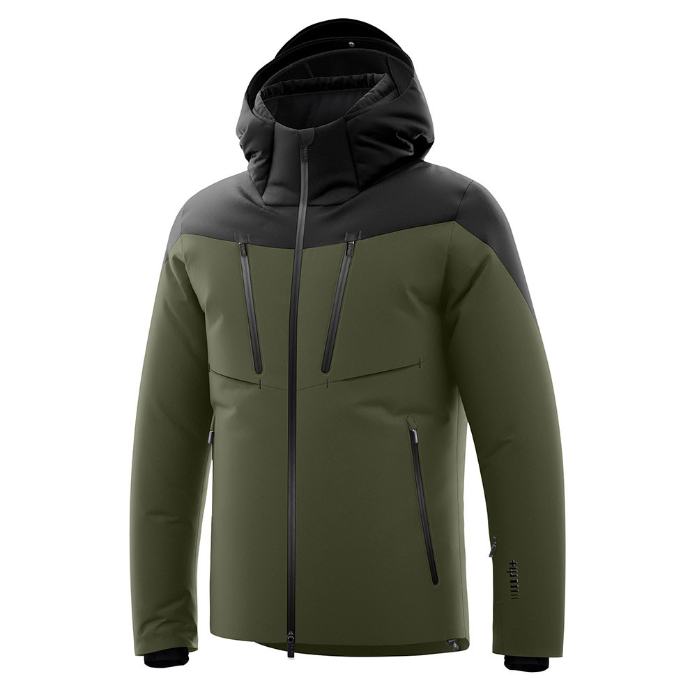 

Горнолыжная куртка rh+ Karan с утеплителем (мужская), Dark Khaki/Black