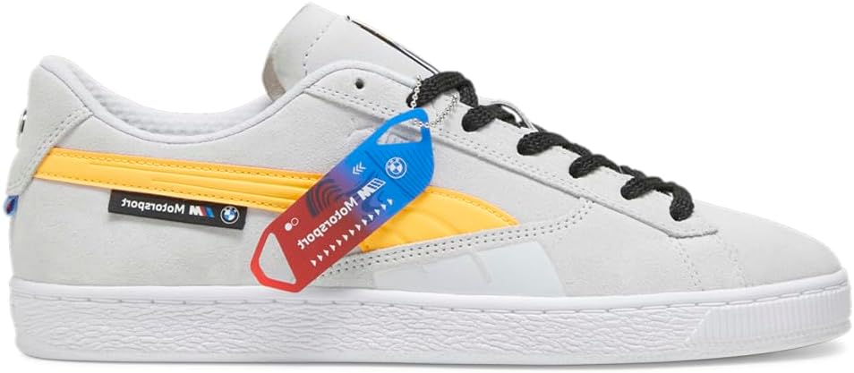 

Мужские кроссовки PUMA BMW M Motorsport X Suede на шнуровке, повседневные - серые