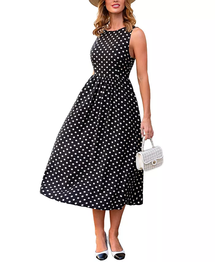 

Женское платье-макси Try Me в горошек для пляжа Cupshe, черный