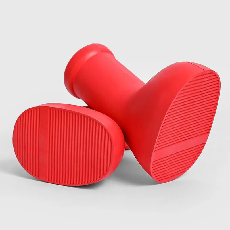 

Большие красные ботинки, модный тренд, аниме, креативные TPU EVA большие красные туфли CTOSOCCERXP, красный