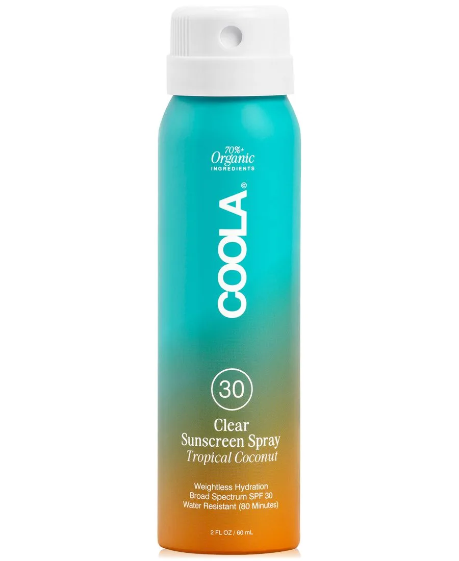COOLA Прозрачный солнцезащитный спрей SPF 30 - Тропический кокос, 57 г