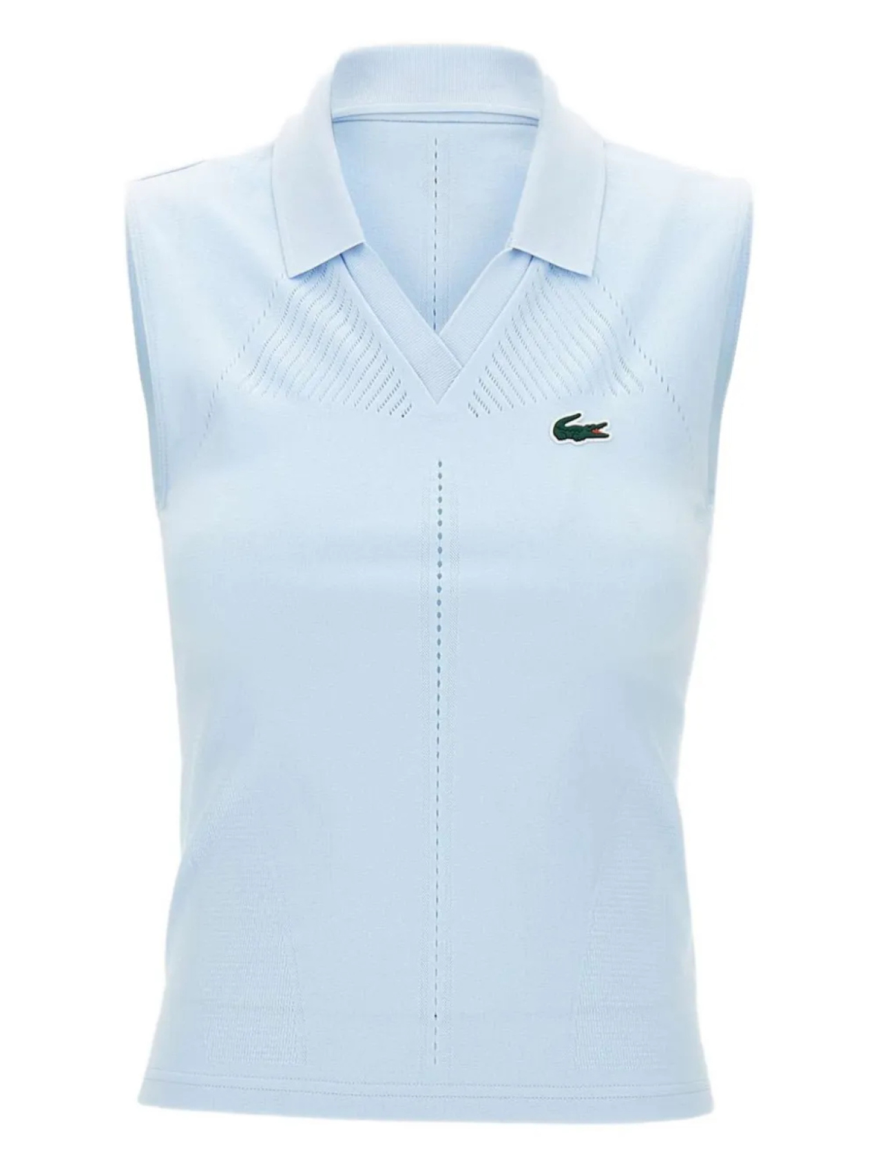 

Lacoste трикотажный топ с вышитым логотипом, синий