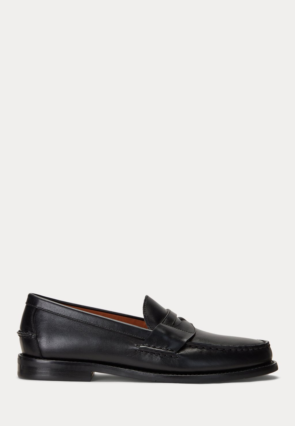 Лоферы ALSTON LEATHER PENNY LOAFER Ralph Lauren, черный — фото 2