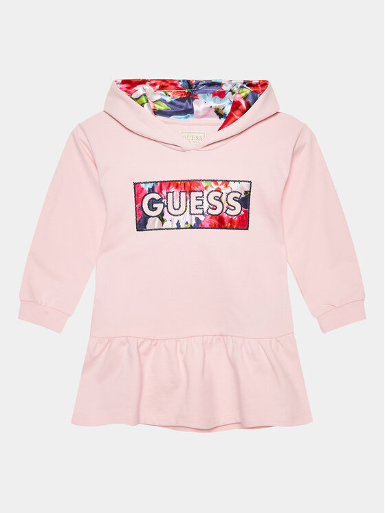 

Платье на каждый день, стандартного кроя Guess, розовый