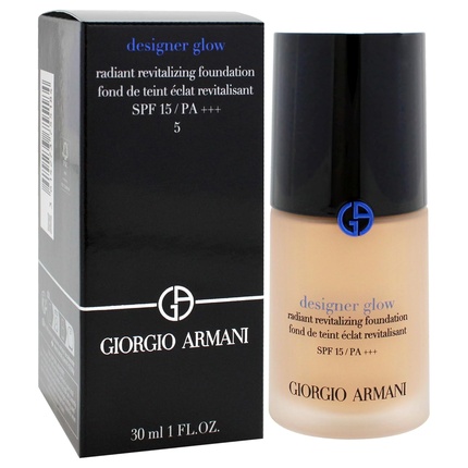 Дизайнерская тональная основа Glow Radiant Revitalizing Foundation SPF 15 PA Plus 1 унция Giorgio Armani — фото 3