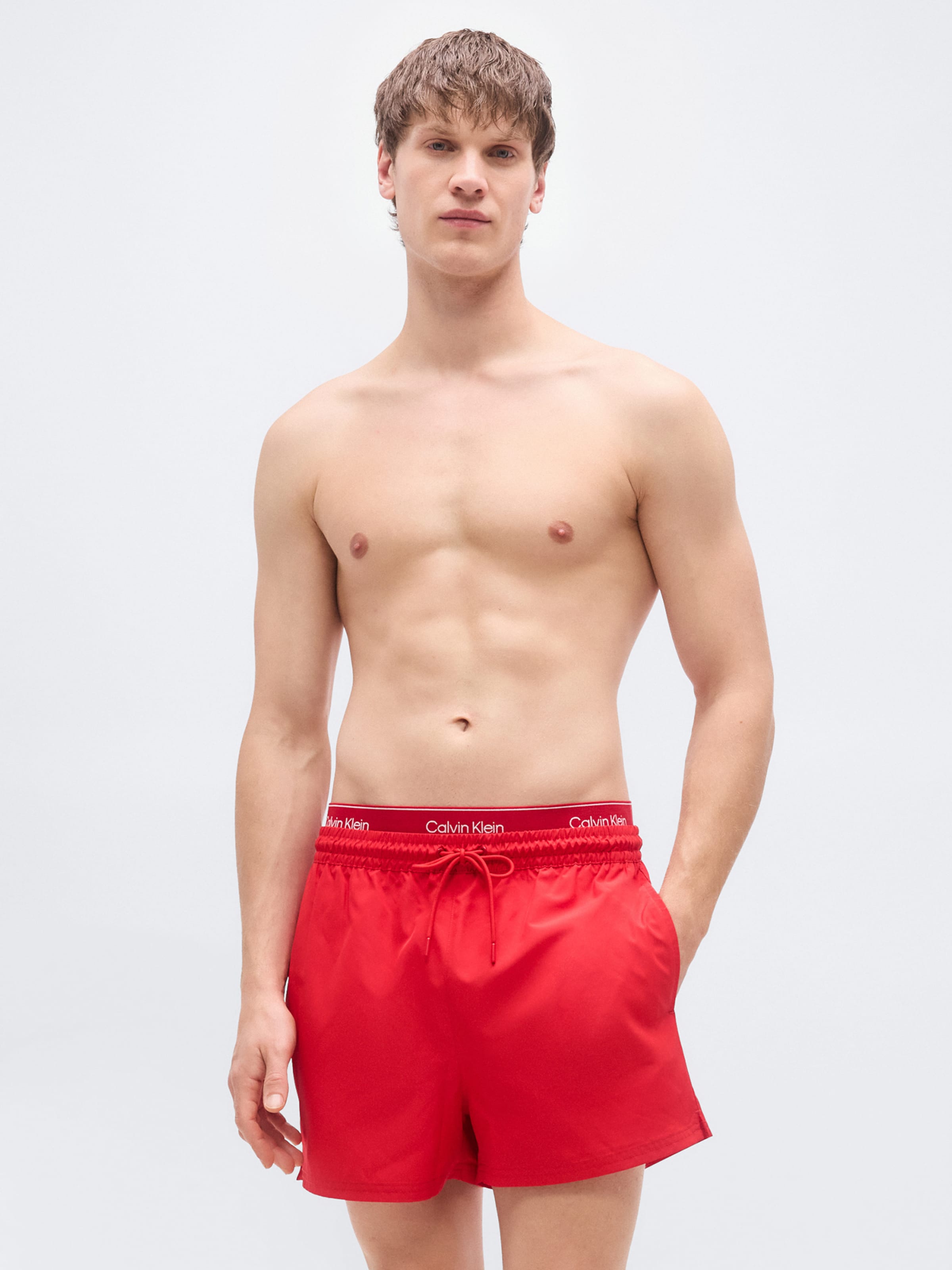 Calvin Klein Swimwear Бордшорты в красном цвете — фото 3