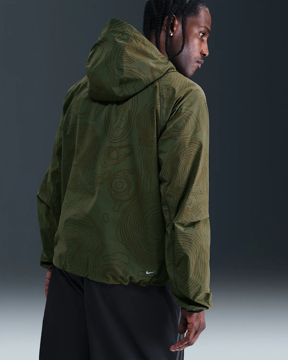 Мужская куртка Windrunner на молнии Nike Tech, Cargo Khaki — фото 2