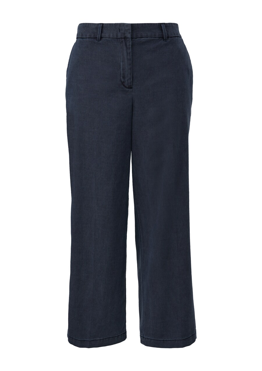 

Тканевые брюки s.Oliver Red Label Plus Wide leg Pants, темно-синий