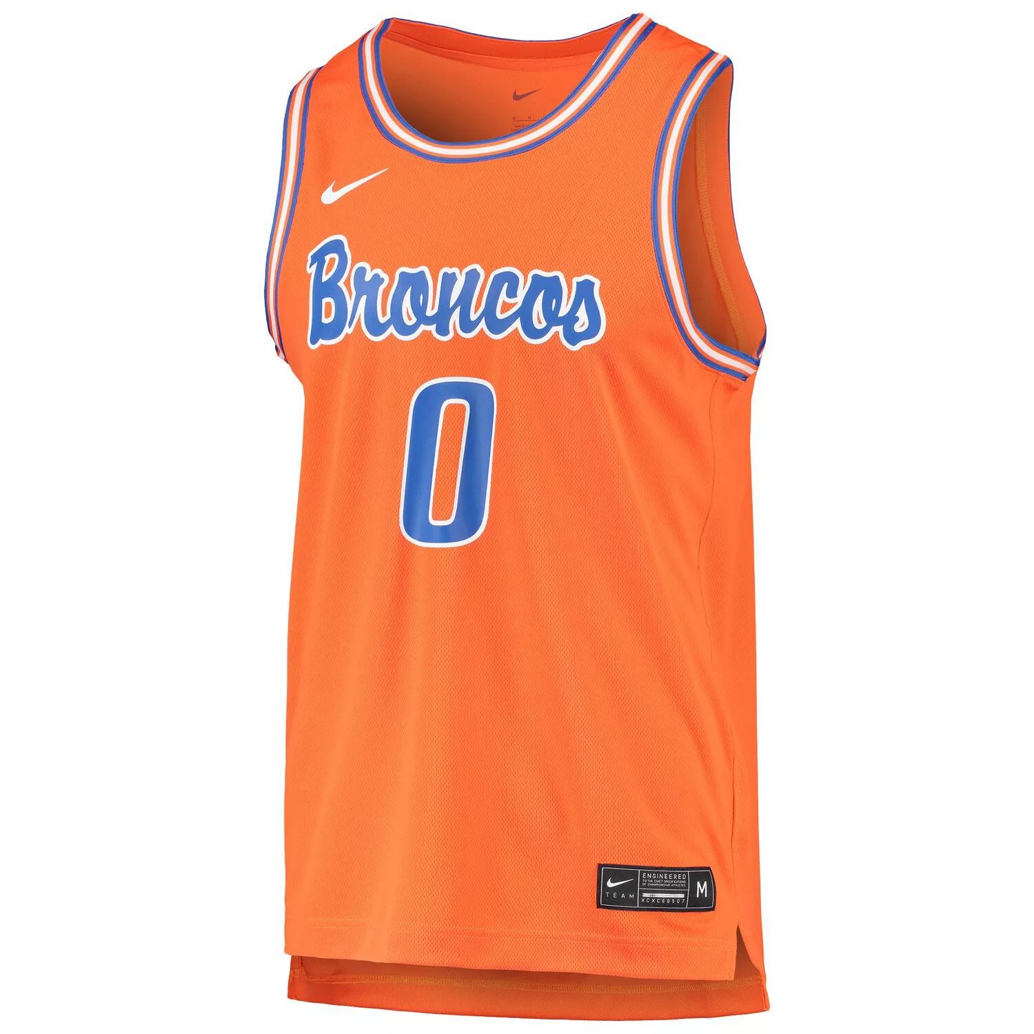 Мужская баскетбольная майка в стиле ретро Nike #0 Orange Boise State Broncos — фото 2