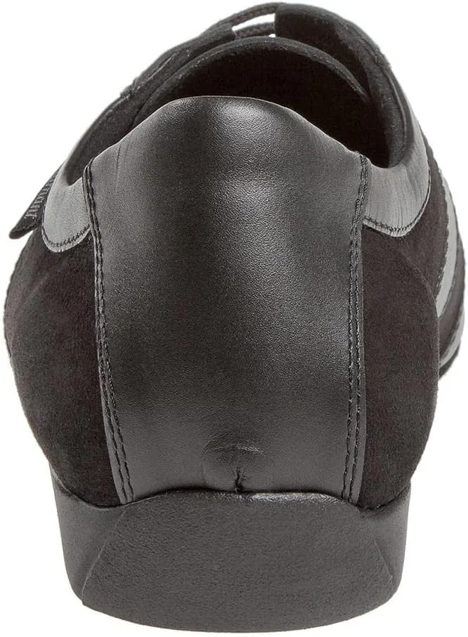 Мужские кожаные кроссовки для бальных танцев Diamond Leather 143 225 - 378 из микрофибры, черно-белые Diamant — фото 2