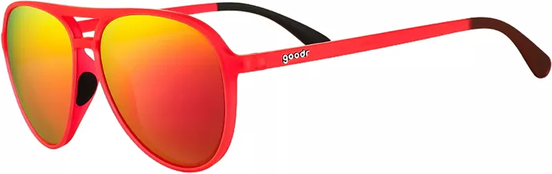 

Поляризационные светоотражающие солнцезащитные очки Goodr Captain Blunt's Red-Eye, красный