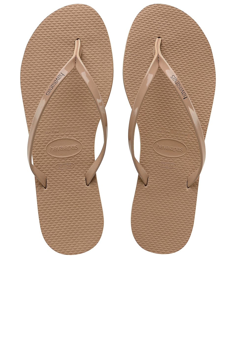Шлепанцы Havaianas You Metallic, цвет Rose Gold