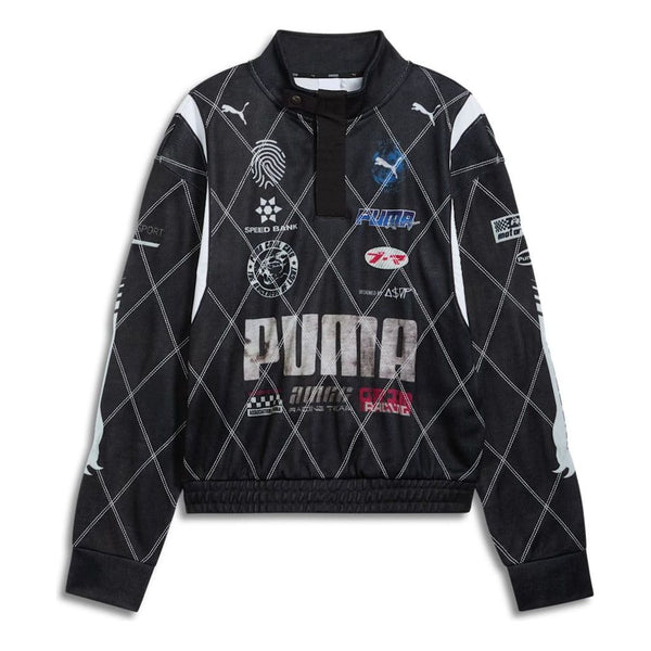 

Свитер x a$ap rocky distressed sweatshirt 'black' Puma, черный