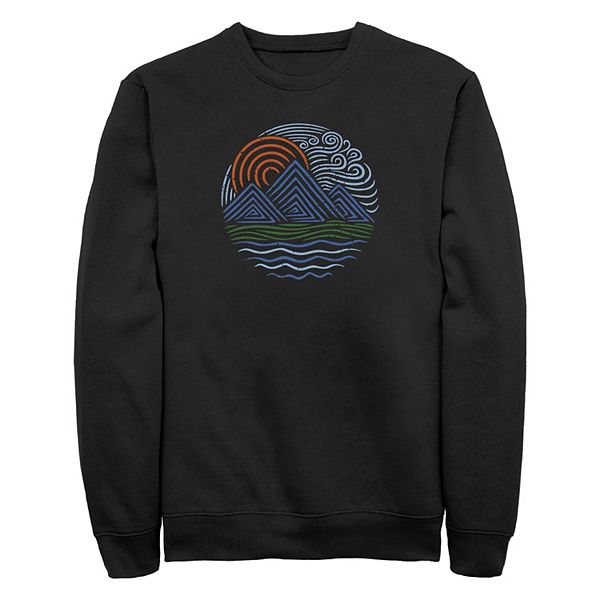 

Флисовая толстовка Big & Tall с принтом в виде волн Licensed Character