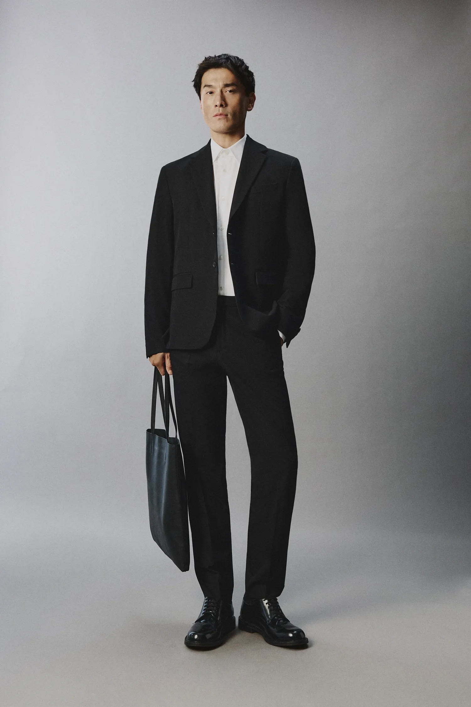 Удобные костюмные брюки Zara, черный