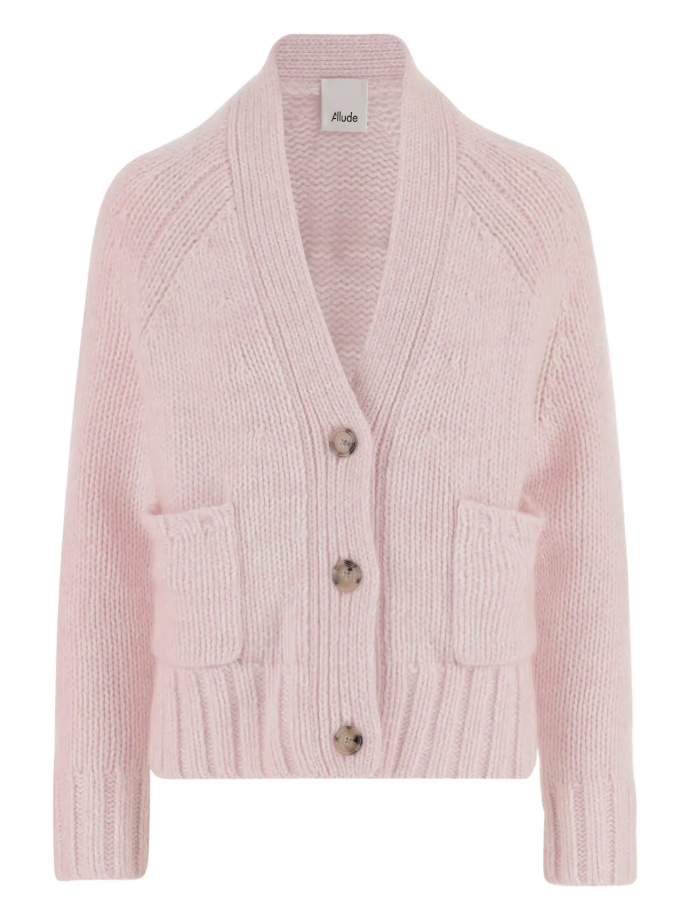 

Кашемировый кардиган ALLUDE, розовый