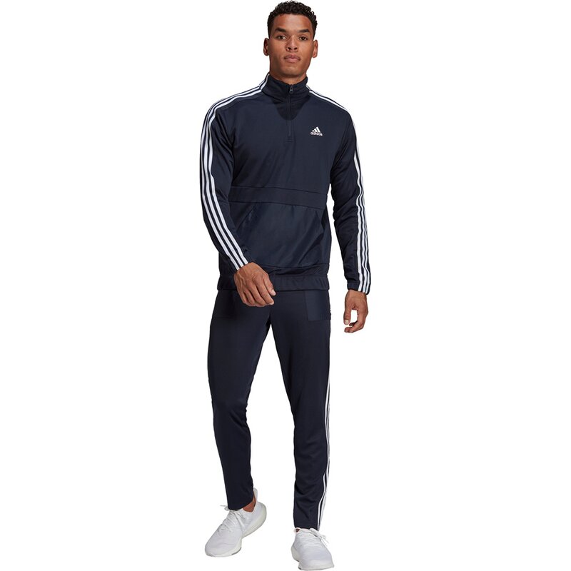 Спортивный костюм Aeroready из трикотажа с застежкой-молнией на четверть оборота Adidas, цвет legink — фото 4