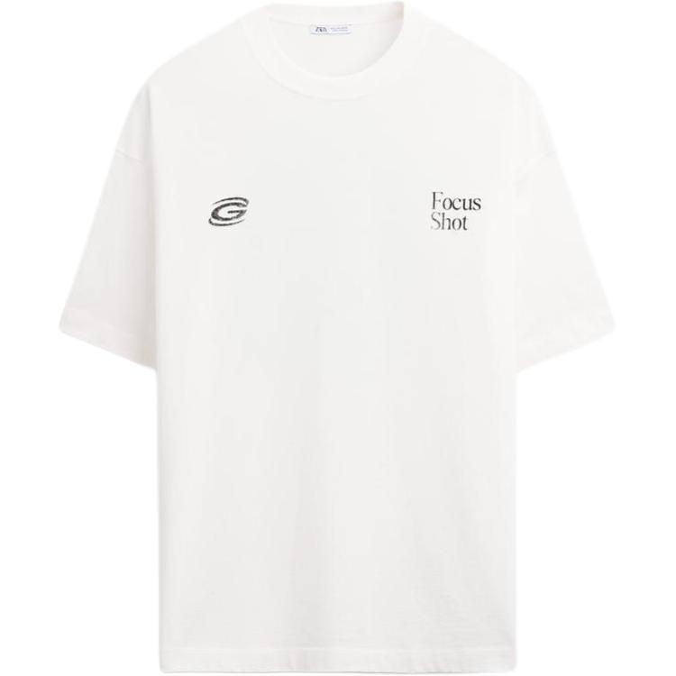 

ZARA Футболка мужская матовая белая