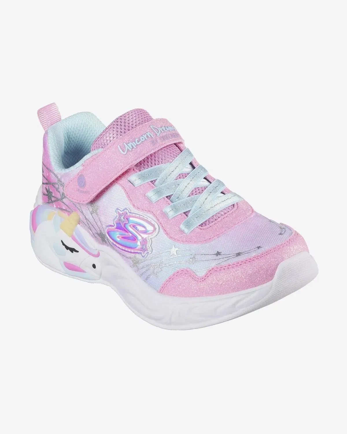 Детские кроссовки Skechers S-Lights Unicorn Dreams Wishful Magic 302299L-PKTQ HTAT299, розовый