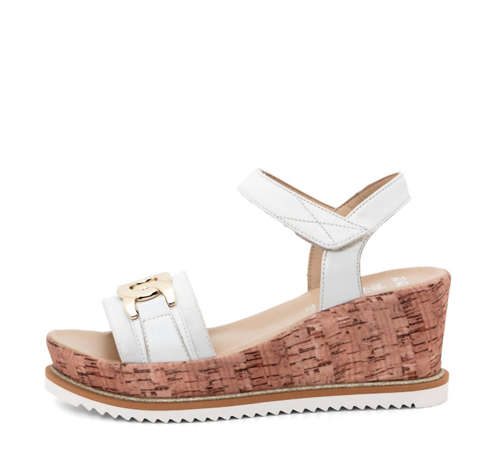 Женские босоножки Palmdale Wedge Sandals белого цвета Ara — фото 2