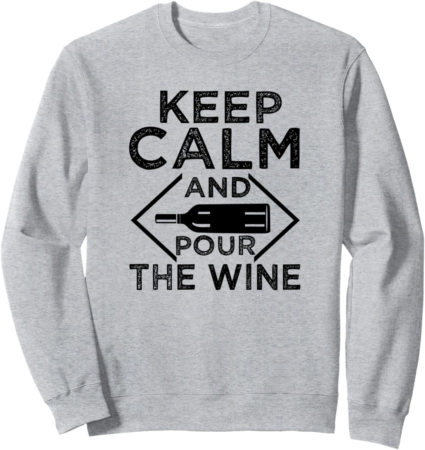 

Сохраняйте спокойствие и наливайте вино - забавная толстовка для любителей вина, серая, размер S Keep Calm And Pour The Wine
