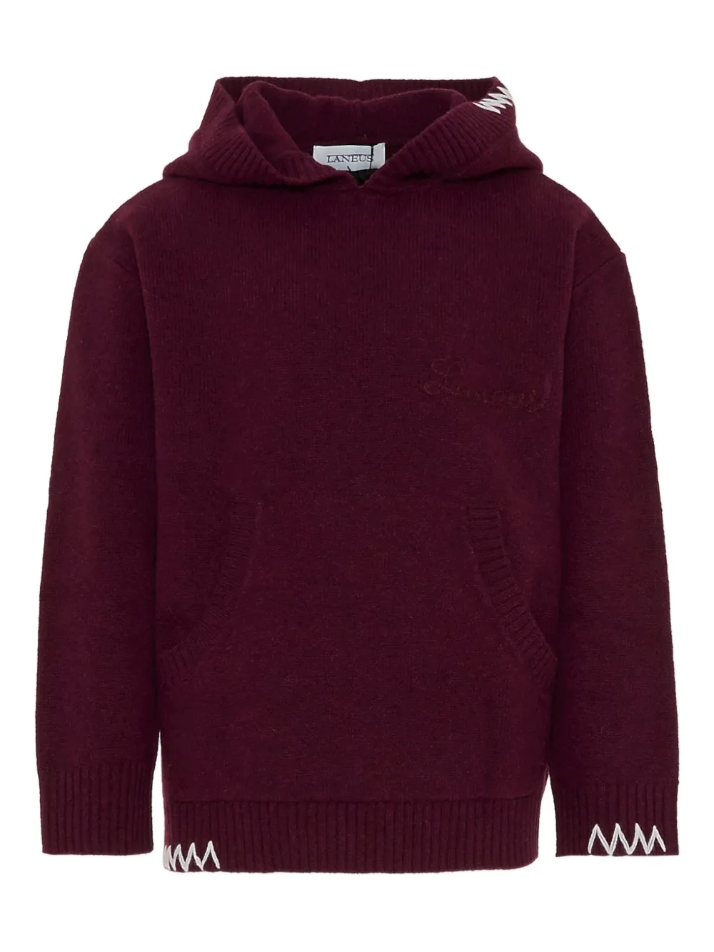 

Вязаное шерстяное худи Laneus, красный