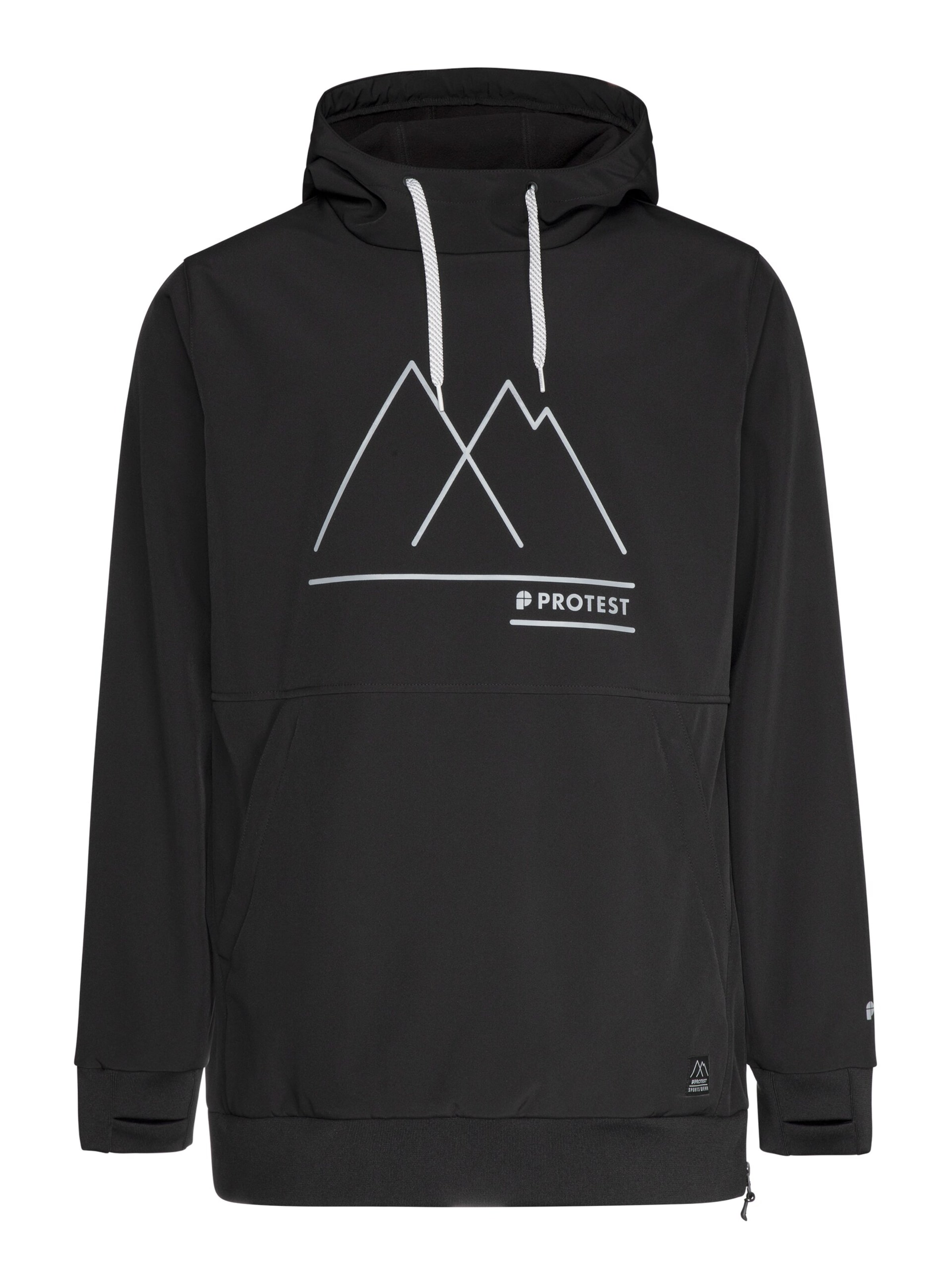 

PROTEST Спортивная куртка 'Melton' в черном цвете