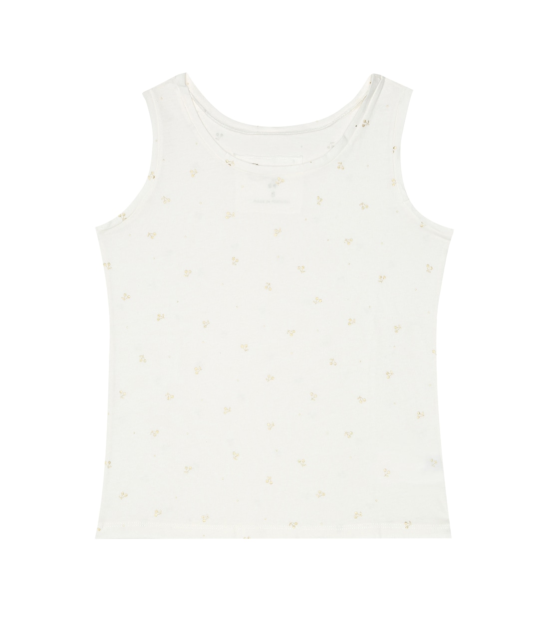 

Майка из хлопкового джерси Bonpoint, Im Blanc Naturel