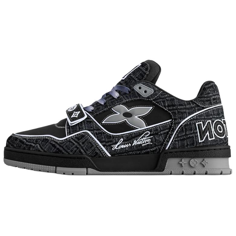 

LOUIS VUITTON Кроссовки для скейтбординга Trainer Low-Top, мужские, черные