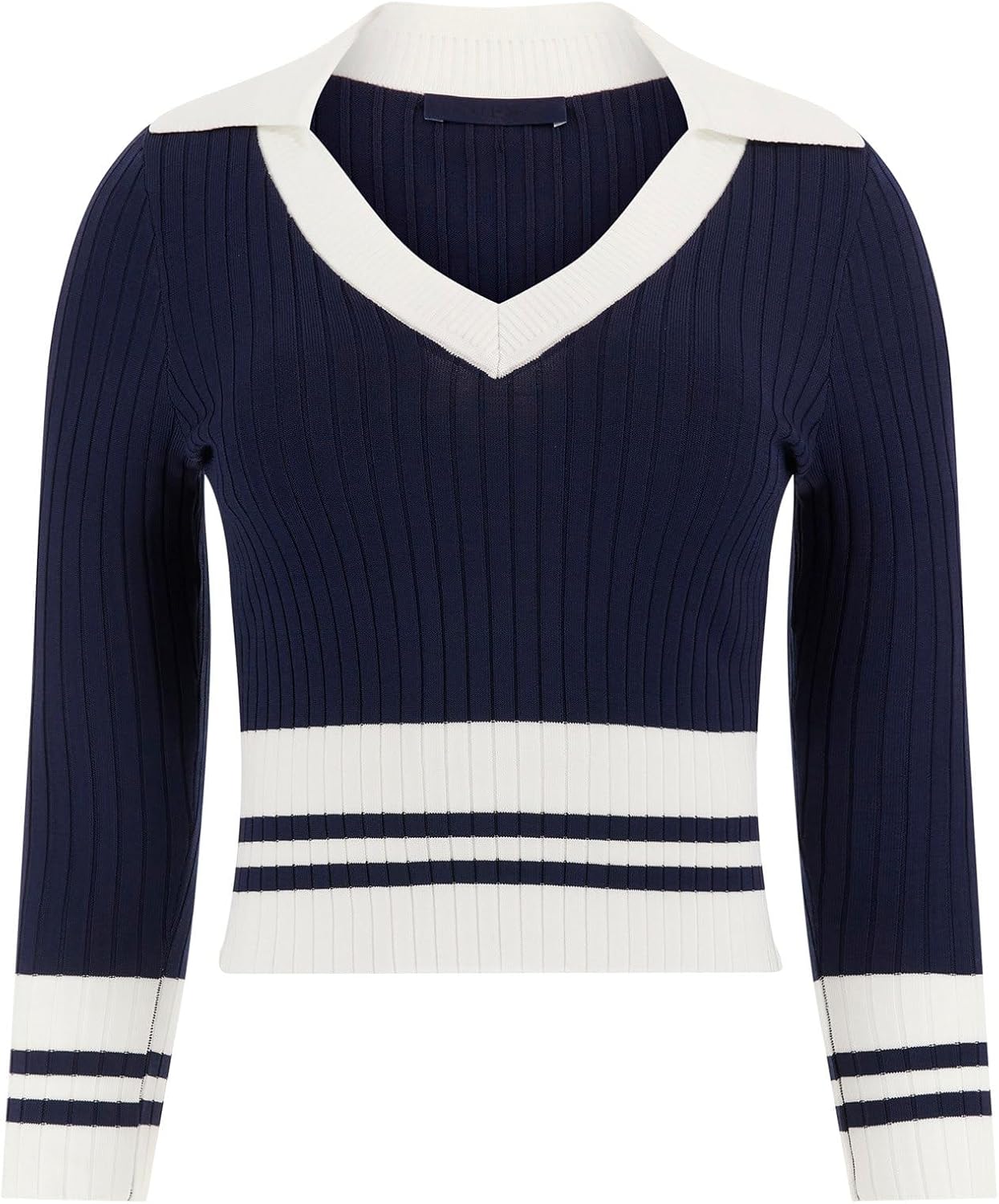 

Женский свитер-поло с длинным рукавом и воротником-поло GUESS Sydney, Blackened Blue