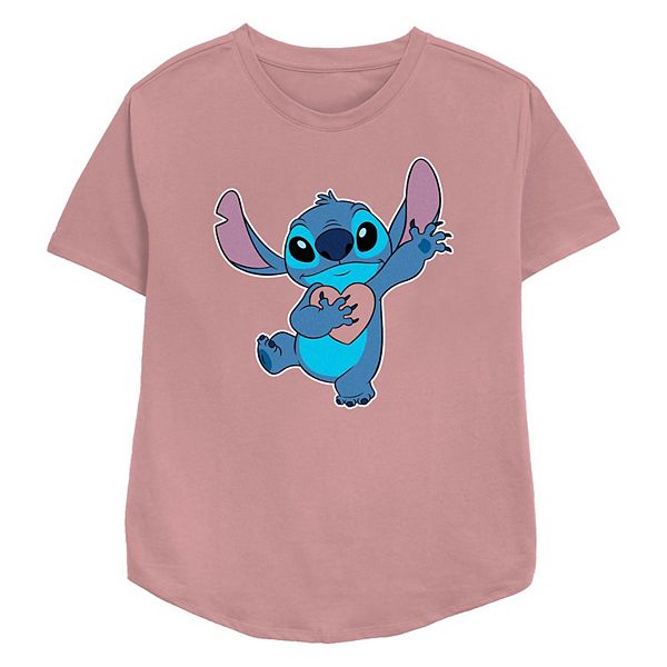 

Футболка Lilo & Stitch Ohana Heart женская relaxed fit Disney
