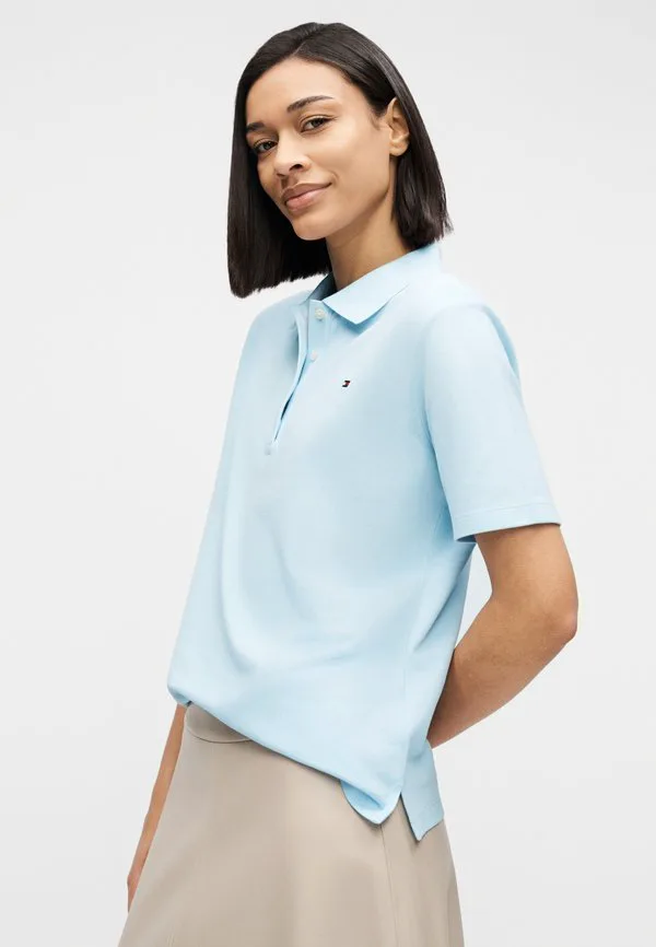 Рубашка-Поло из пике стандартного кроя 1985 года Tommy Hilfiger, Keepsake Blue — фото 4