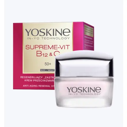 

Yoskine Supreme-Vit B12 & C Anti-Aging Renewal 50+ Витаминный ночной крем 50 мл