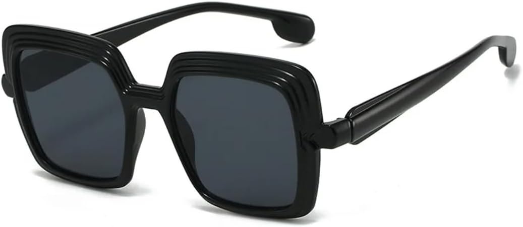 

Роскошные солнцезащитные очки квадратной формы с градиентным переходом цвета для женщин, ретро-стиль, модный тренд для мужчин, защита от УФ-излучения UV400 TVTBBVV, Black