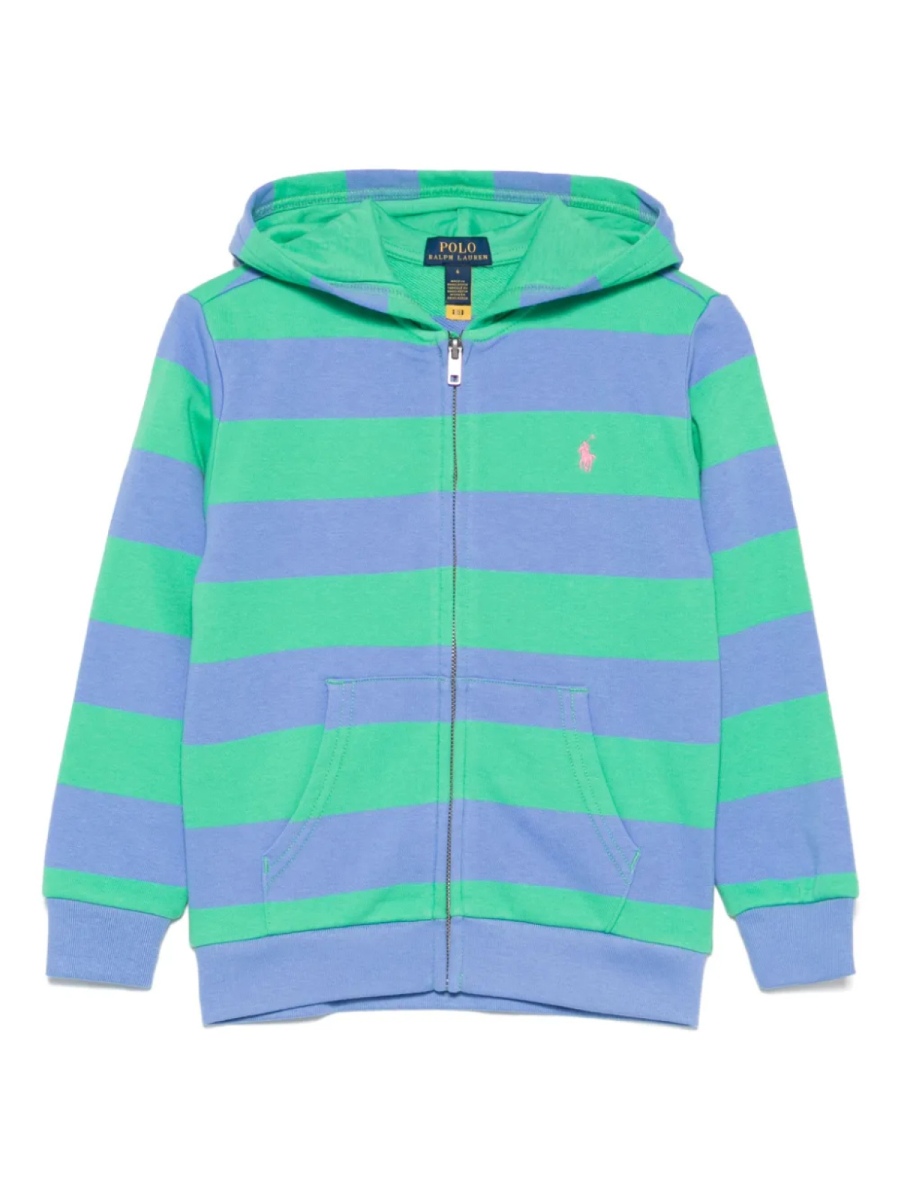 

POLO RALPH LAUREN KIDS Толстовка с капюшоном Polo Pony с вышивкой, синий