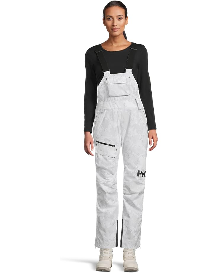 

Брюки Helly Hansen Powderqueen Bib Pants, цвет Grey Fog Camo