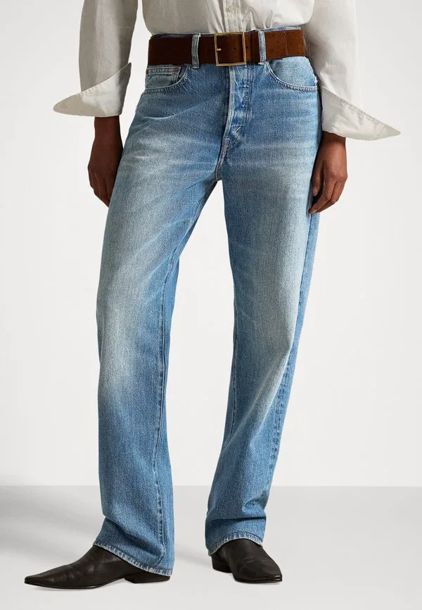 Джинсы с высокой посадкой, свободного кроя, прямого кроя Polo Ralph Lauren, Lebec Wash
