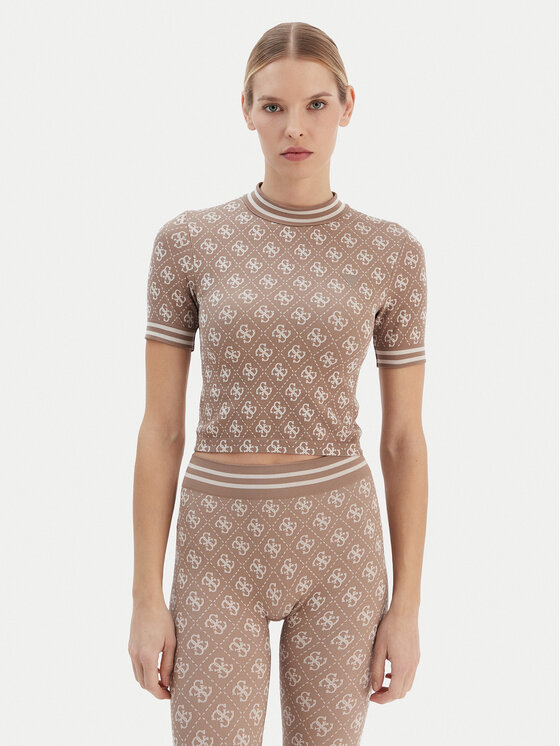 

Футболка slim fit V5BP07 K2000 Guess, коричневый