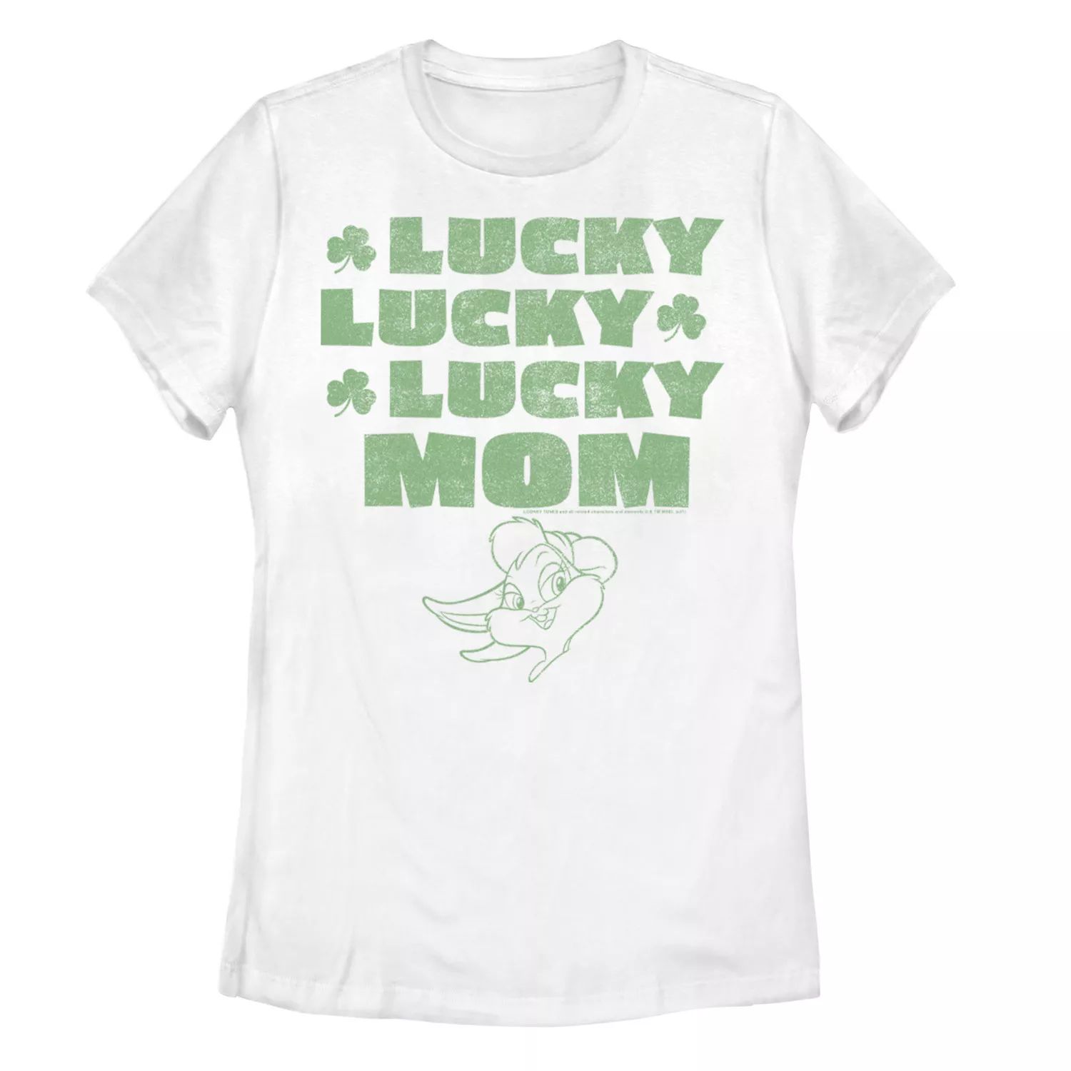 

Футболка Lucky Mom для юниоров Looney Tunes Licensed Character, белый