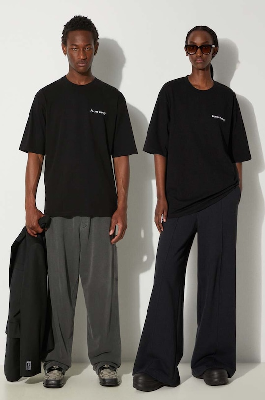 

Хлопковая футболка Boxy Filling Pieces, черный