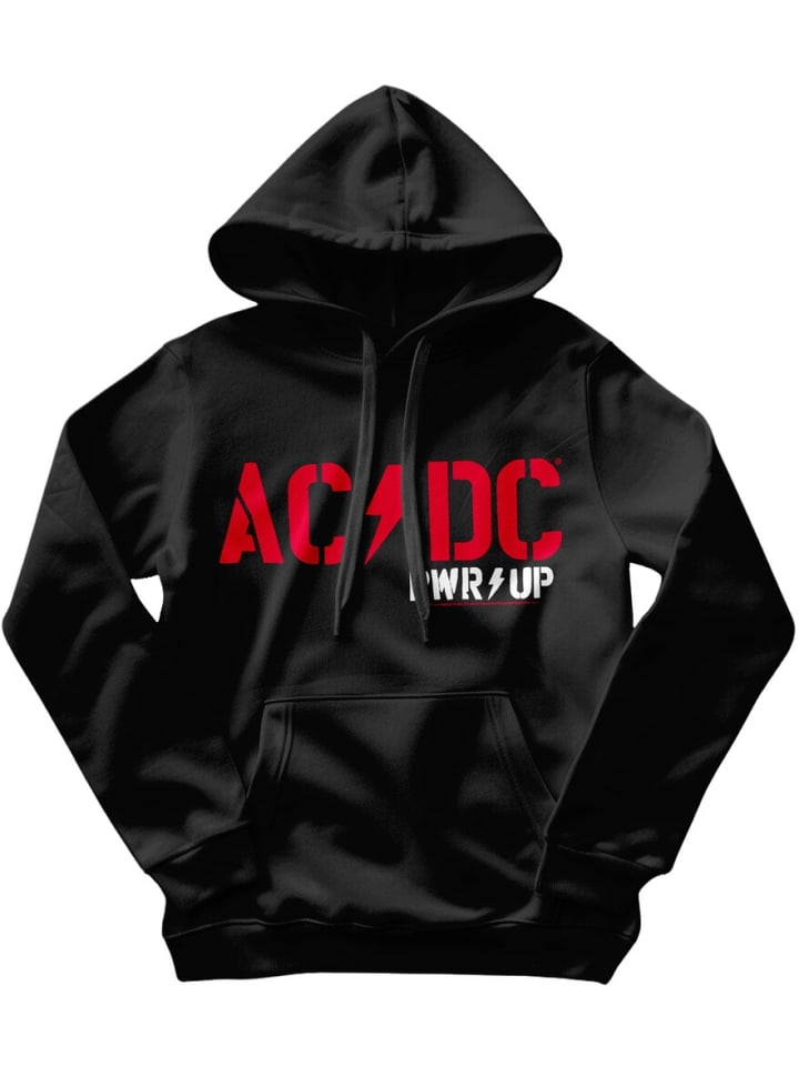 

Толстовка Pwr Up Hoodie черного цвета AC/DC, Черный, Толстовка Pwr Up Hoodie черного цвета AC/DC