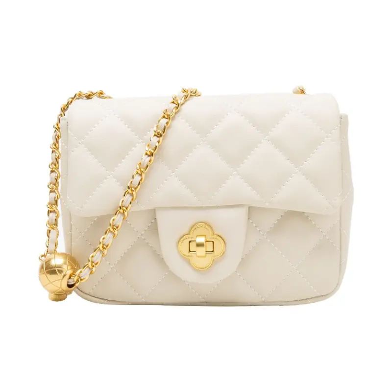 

MISS MUSI Сумка свадебная через плечо из коровьей кожи, Milkshake White