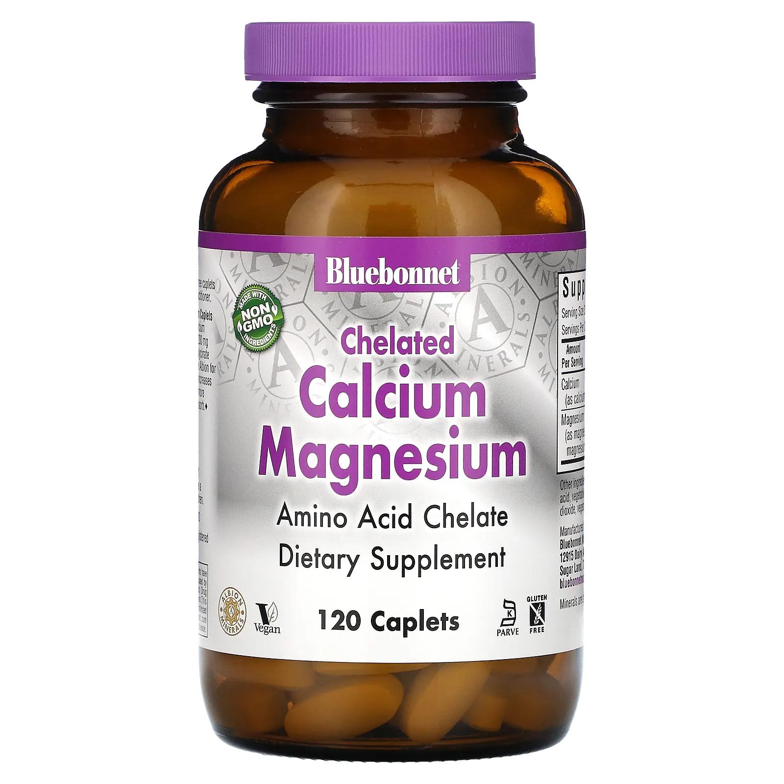 

Bluebonnet Nutrition Хелатный кальций и магний 120 таблеток