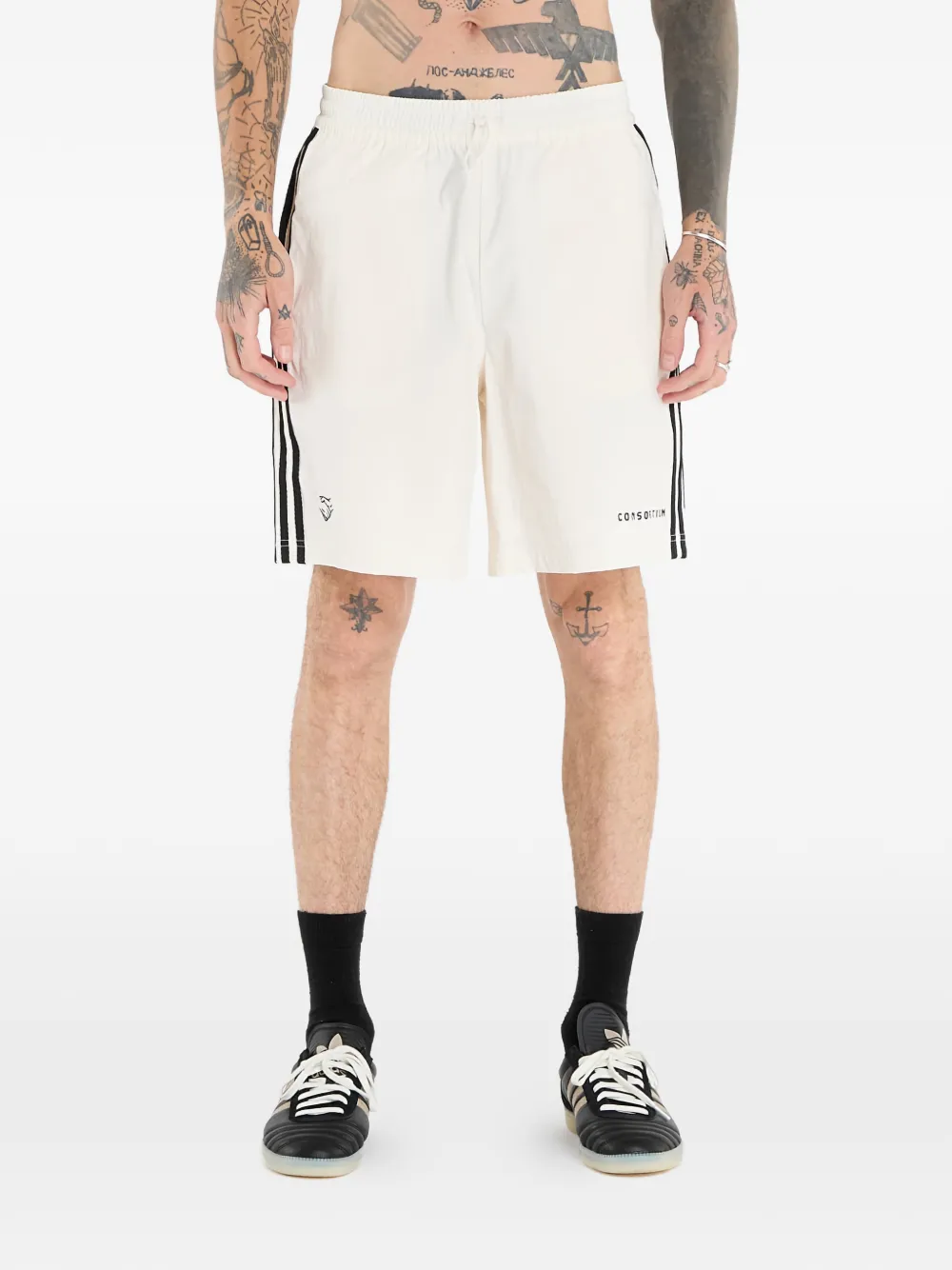 

Шорты X Consortium с полосатыми деталями Adidas, белый