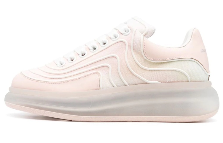Женские кроссовки Alexander Mcqueen, розово-белый