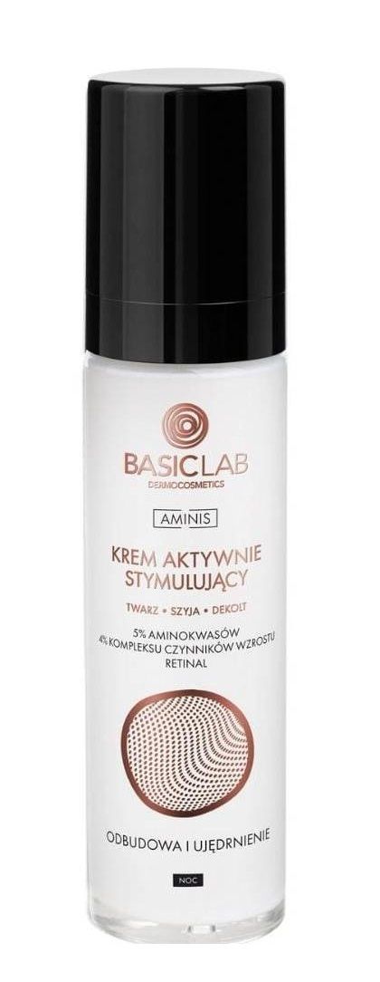 

Ночной крем для лица BasicLab Aminis 5% Aminokwasy i Retinal, 50 мл